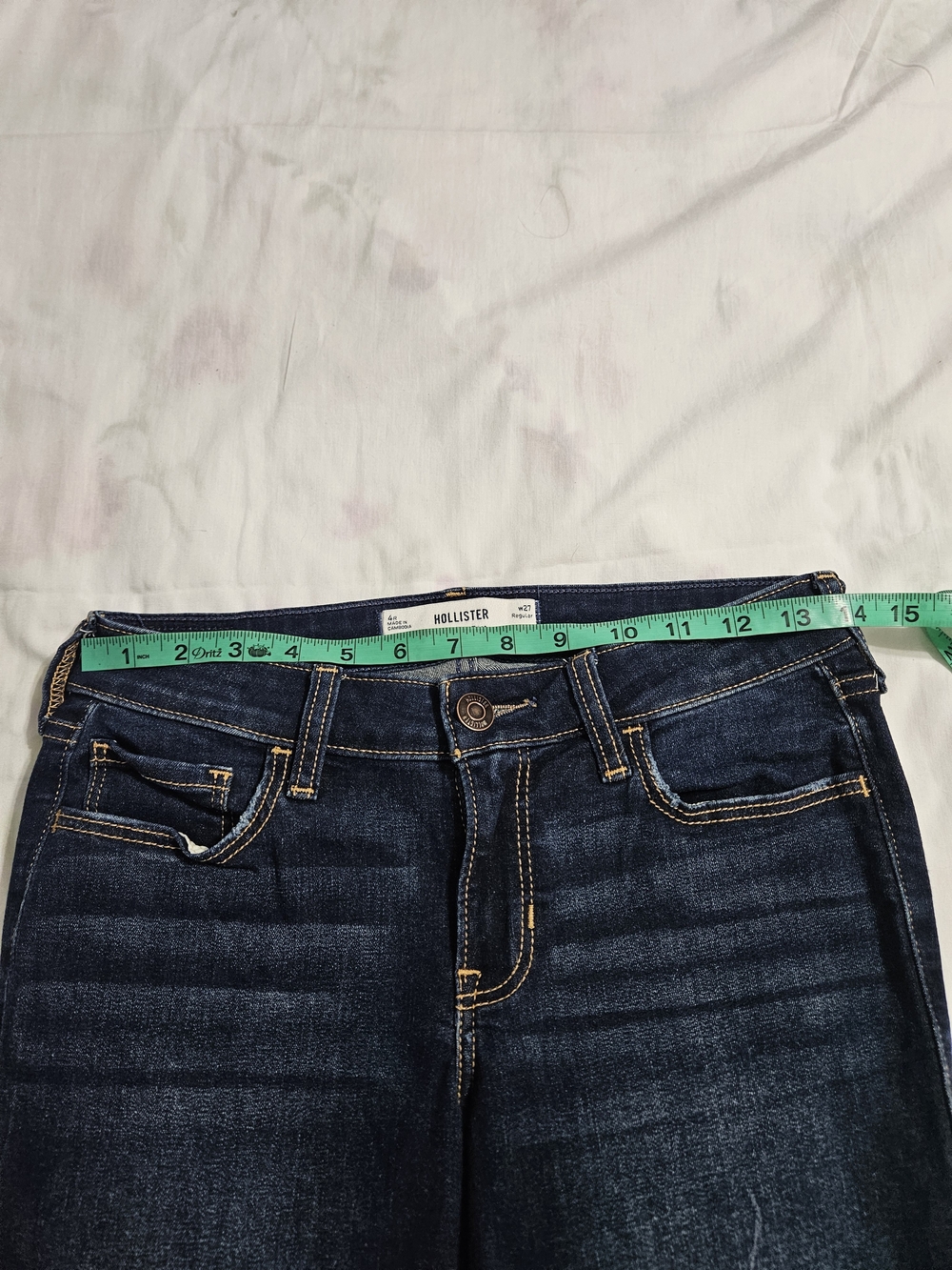 Hollister Navy Flare Jeans - Low Rise - Picture 6 of 12